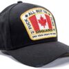 Cappellino baseball Dsquared2 lavabile a mano uomo nero-2