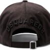 Dsquared2 Cappellino Nero Bianco Uomo Cotone Effetto Usato-3