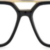 Occhiali Dsquared2 Uomo Nero Oro Montatura Design-1