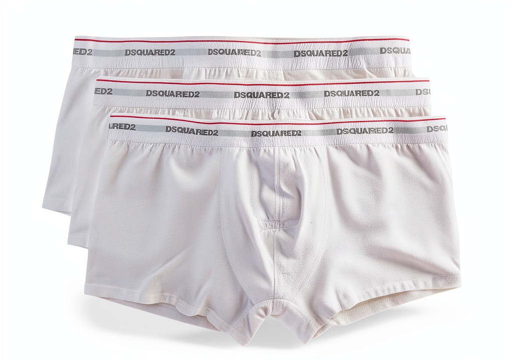 Boxer DSQUARED2 Uomo con design trasparente e logo comoda cintura