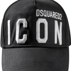 Cappellini da baseball Dsquared2 pelle rosso e bianco-0