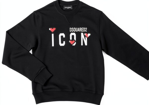 Felpa Dsquared2 bambina cotone bianco taglia 12-0