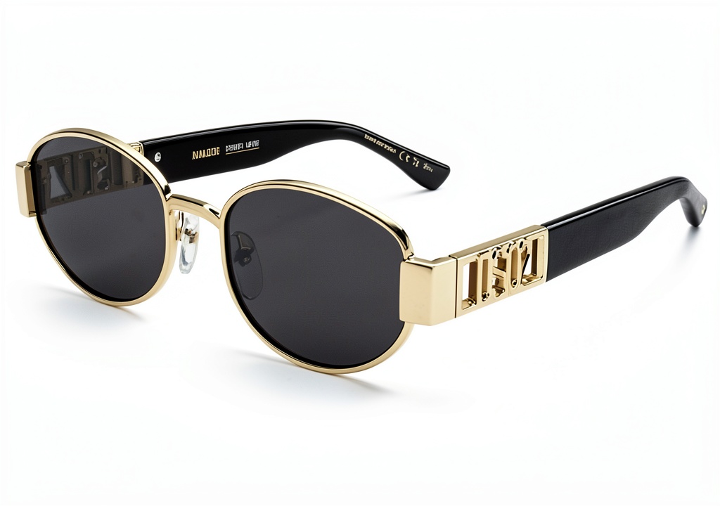 Occhiali DSQUARED2 Rose Gold indossati in un ambiente urbano