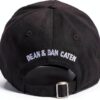 Cappellini da baseball Dsquared2 pelle rosso e bianco-1