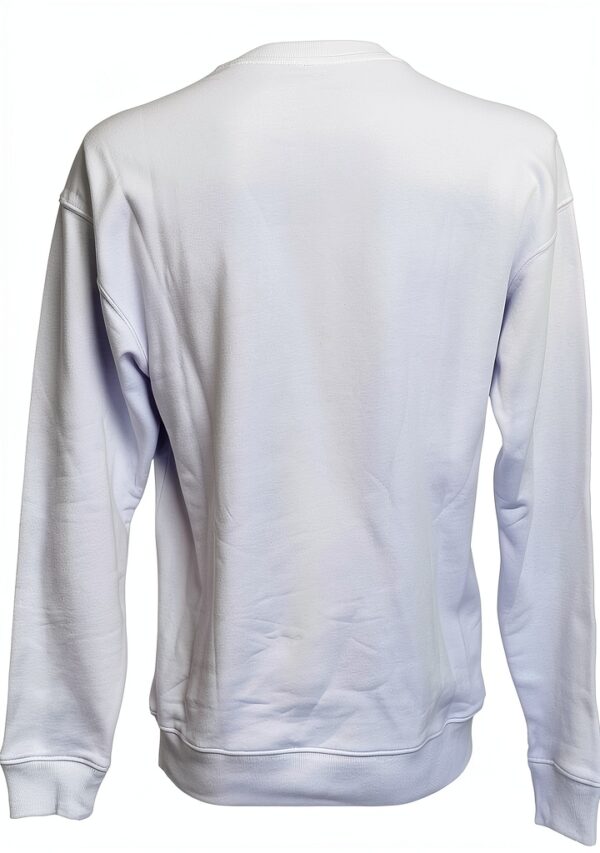 Felpa uomo MarcaX cotone XL bianco design classico-3