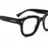 Occhiali da sole Dsquared2 D2 0091 Black Gold 48 mm con custodia-2