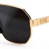 Occhiali da sole Dsquared2 D2 0028/S RHL IR Gold Black 63 mm con-3