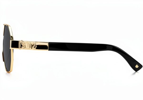 Occhiali da sole Dsquared2 D2 0028/S RHL IR Gold Black 63 mm con-4