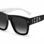 Occhiali da sole DSQUARED2 Icon 0004/s 55 mm 80S/9O Black White-0