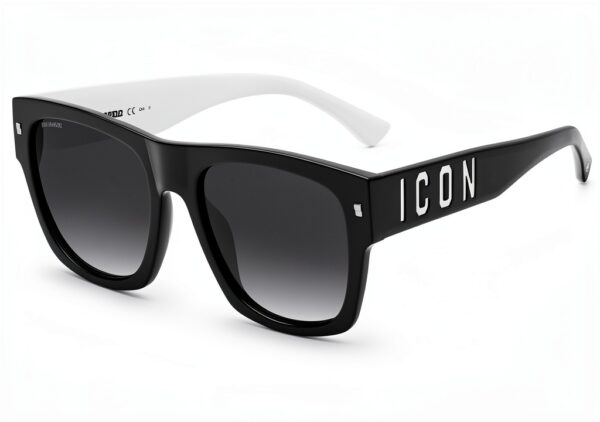 Occhiali da sole DSQUARED2 Icon 0004/s 55 mm 80S/9O Black White-0
