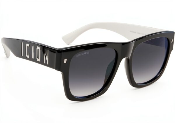 Occhiali da sole DSQUARED2 Icon 0004/s 55 mm 80S/9O Black White-2