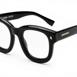 Occhiali da sole Dsquared2 D2 0091 Black Gold 48 mm con custodia-0