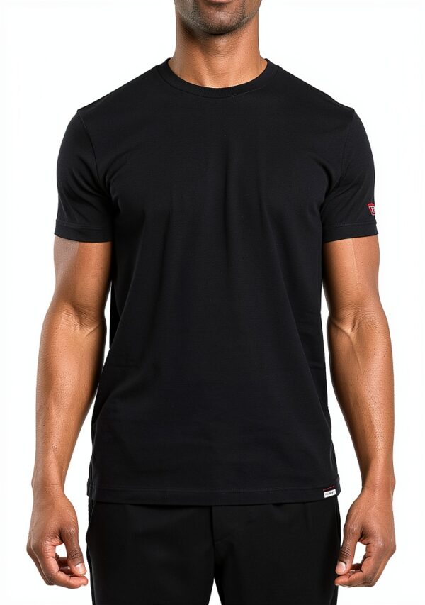 Maglia DSQUARED2 uomo cotone nero taglia S-XXL elegante casual-1