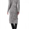 Vestito da Donna The Drop Midi a Costine in Moka e Taglie S XXL Plus-1