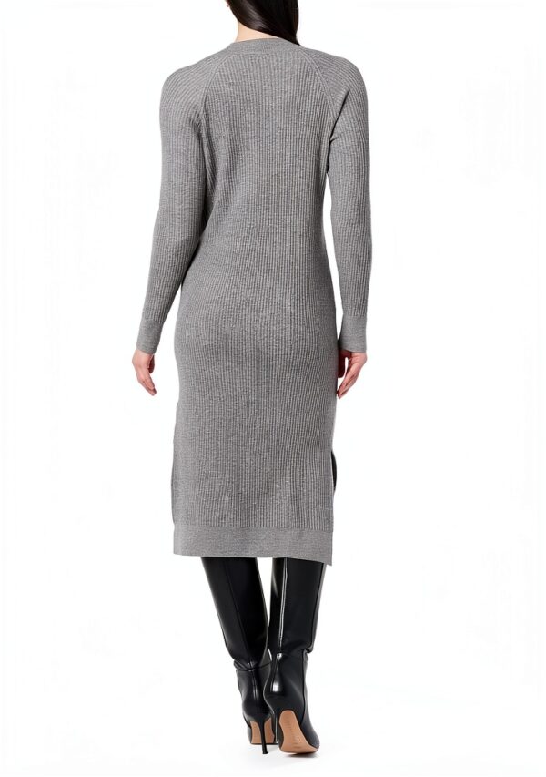 Vestito da Donna The Drop Midi a Costine in Moka e Taglie S XXL Plus-1