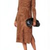 Vestito da Donna The Drop Midi a Costine Nero Elegante e Confortevole-2