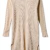 Vestito da Donna The Drop Midi a Costine Taglie S-5XL Nero e Moka-5
