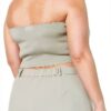 Maglione Greta con Collo Squadrato The Drop Salvia Del Deserto 4XL-4