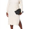 Vestito da Donna The Drop Midi a Costine Taglie S-5XL Nero e Moka-3