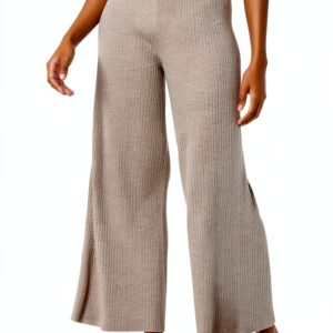 The Drop Catalina Rib Sweater Pant Donna – Pantaloni Nero in Nylon-0
