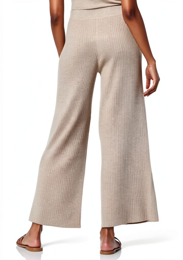 The Drop Catalina Rib Sweater Pant Donna – Pantaloni Nero in Nylon-1