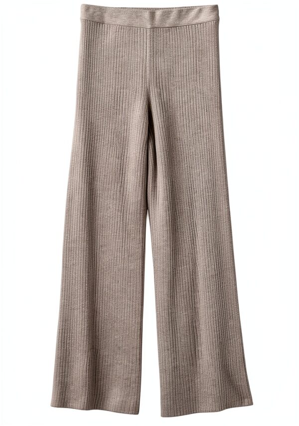 The Drop Catalina Rib Sweater Pant Donna – Pantaloni Nero in Nylon-5