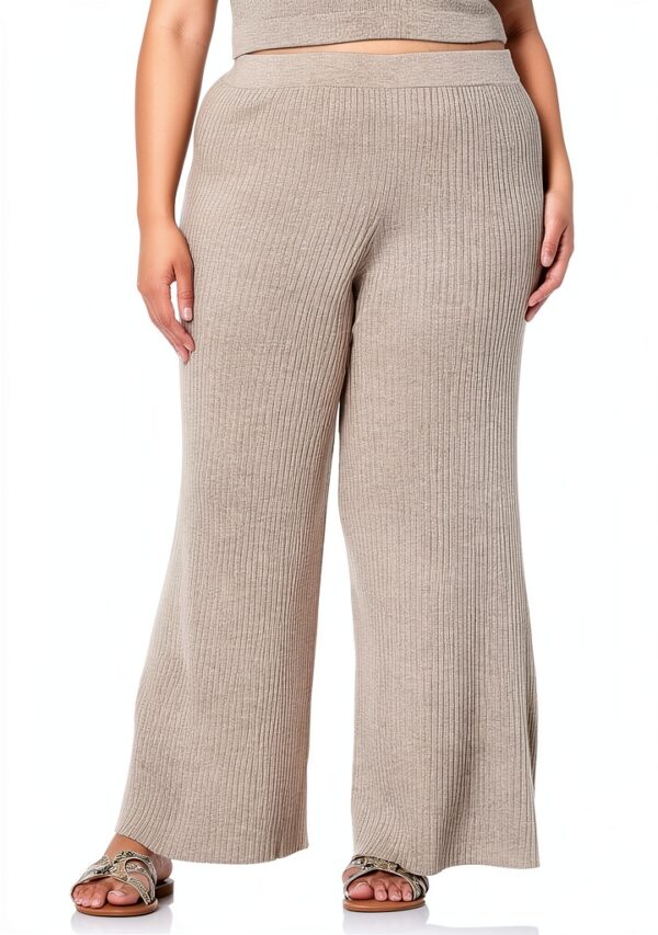 The Drop Catalina Rib Sweater Pant Donna – Pantaloni Nero in Nylon-3