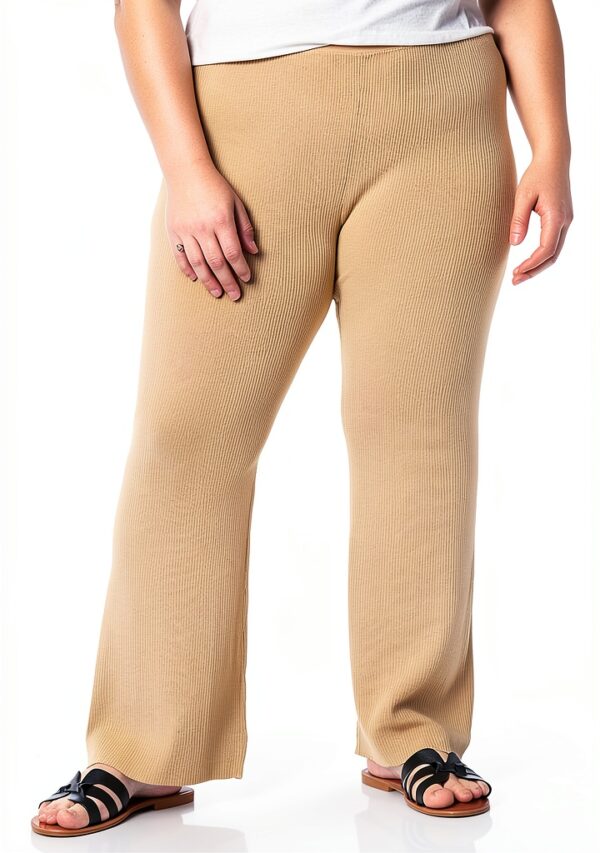 Pantaloni Donna The Drop Ellison Gamba Larga Cagliata e Siero di Latte-3