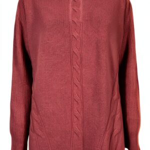 Maglia Donna Persona by Marina Rinaldi in Cachemire Rosa S/L-0