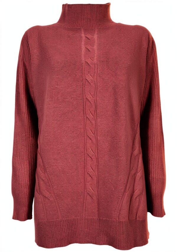 Maglia Donna Persona by Marina Rinaldi in Cachemire Rosa S/L-0