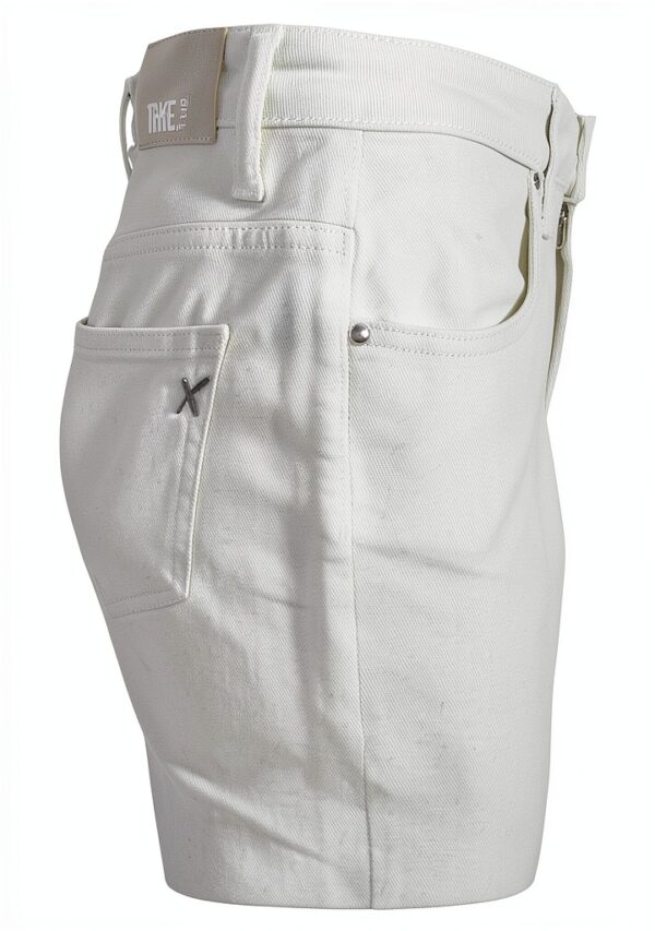 Generico Take Two Jeans Donna Cotone Bull Color con scoloriture DKE4567 Wanda Bianco Made in Italy-3