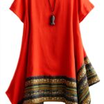 Donna Estate Lino Cotone Manica Corta Maglietta Tops Shirt Vestito-0