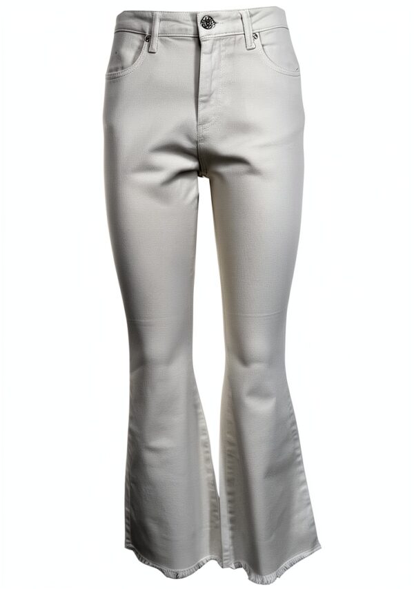 Generico Take Two Jeans Donna Cotone Bull Color con scoloriture DKE4567 Wanda Bianco Made in Italy-0