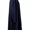 TADASHI spolverino donna felpa garzata blu over TPE236010 S Plus-2