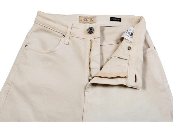 Generico Take Two Jeans Donna Cotone Bull Color con scoloriture DKE4567 Wanda Bianco Made in Italy-1