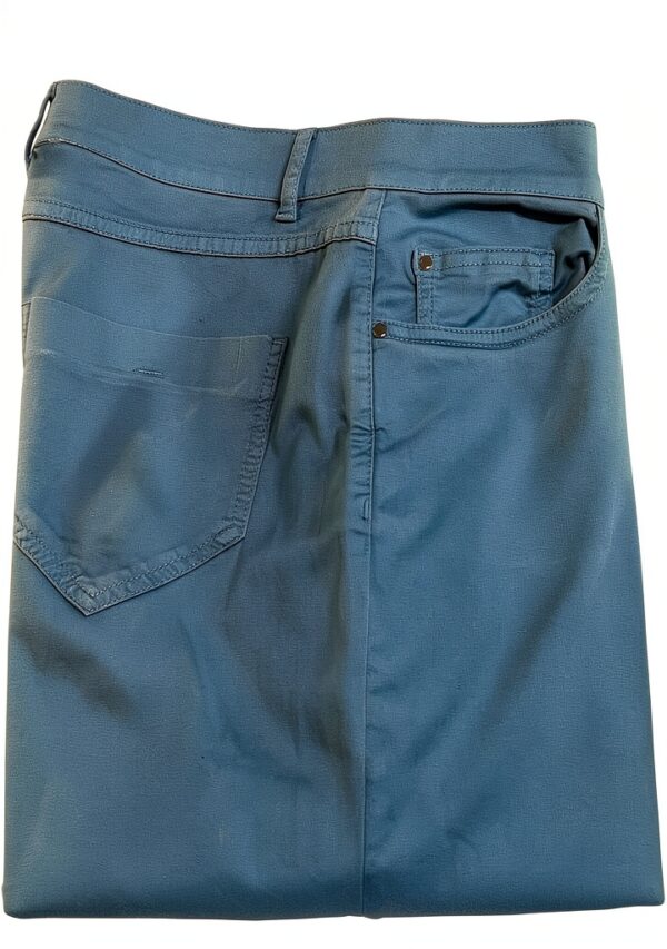 Pantalone Jeans Raso Turchese Marina Rinaldi Linea N.O.W Taglio Slim-1