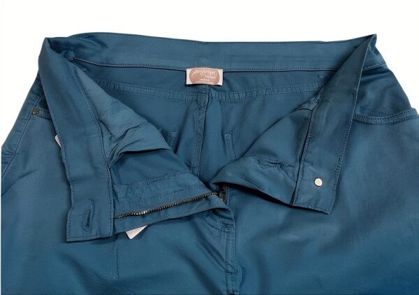 Pantalone Jeans Raso Turchese Marina Rinaldi Linea N.O.W Taglio Slim-2