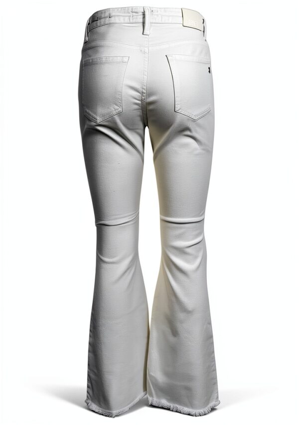 Generico Take Two Jeans Donna Cotone Bull Color con scoloriture DKE4567 Wanda Bianco Made in Italy-4