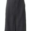 Gonna Donna Marina Rinaldi LANUTO Grigio con Zip Dietro e Spacco 25-54-0