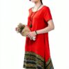 Donna Estate Lino Cotone Manica Corta Maglietta Tops Shirt Vestito-1