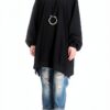 FTCayanz Felpa Donna Primavera Girocollo Oversize Grigio XL-3