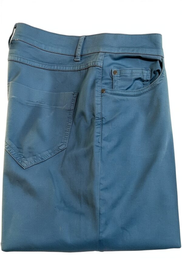 Pantalone Jeans Raso Turchese Marina Rinaldi Linea N.O.W Taglio Dritto-1