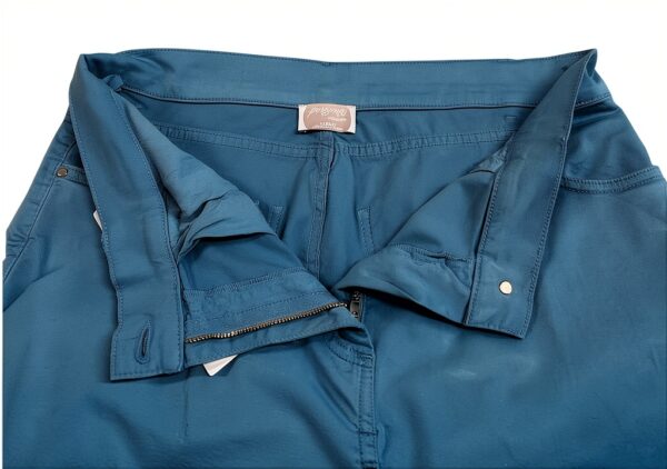Pantalone Jeans Raso Turchese Marina Rinaldi Linea N.O.W Taglio Dritto-2