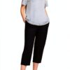 Marina Rinaldi Persona Pantalone Donna Cropped Punto Milano Art 11.1781041 Orlo-3