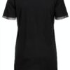 Urban Classics Vestito Boxy Lace Hem per Donna, Nero, Taglie XS‑5XL-5