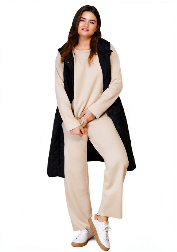 Marina Rinaldi Pantalone Donna in Jersey Scamosciato Morbido Art 13.1783081-5
